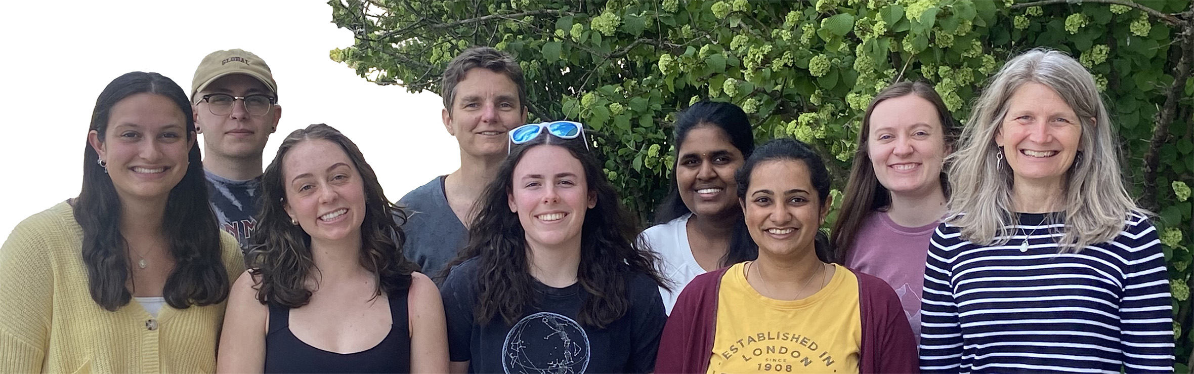 Lab Member Group Photo 2024 Lab Member Group Photo from 2024, including nine people.