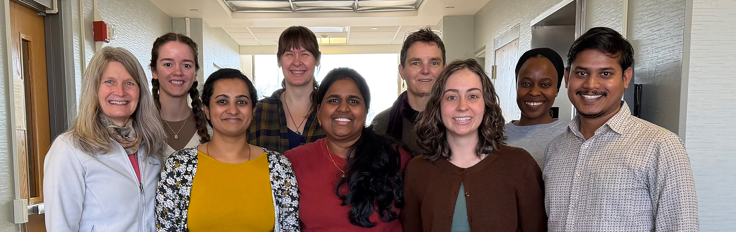 Lab Group Photo 2026 Lab members smiling in a group photo from 2026.